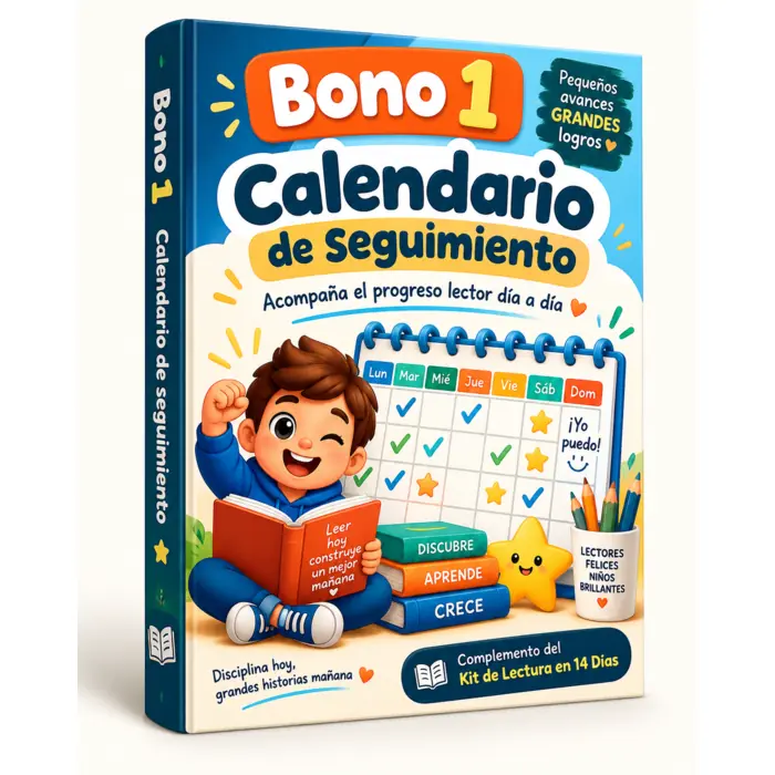 Mockup del bono 1: Calendario de seguimiento