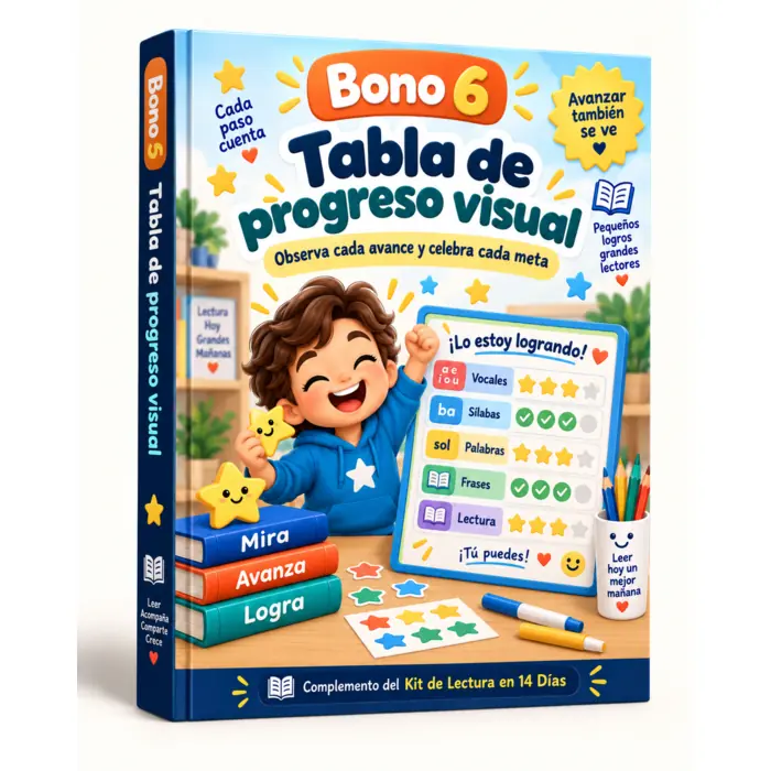 Mockup del bono 6: Tabla de progreso visual