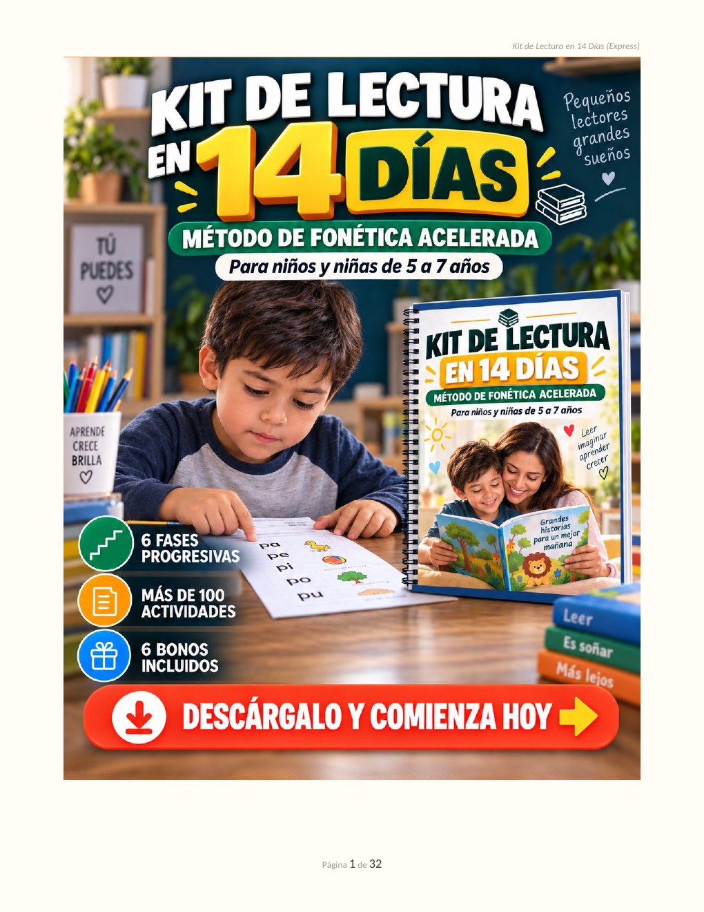 Portada completa del Kit de Lectura en 14 Días
